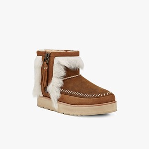 Ugg Fluff Punk Klassiska Stövlar Dam Bruna (341692XZQ)